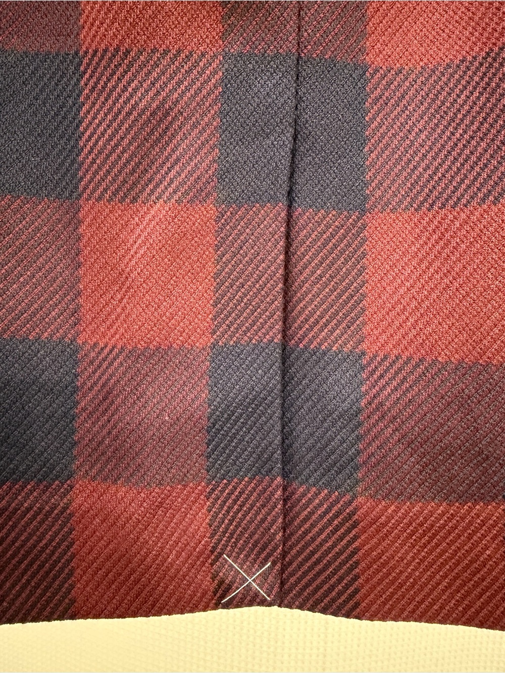 Ann Taylor Burgundy and Navy Plaid Pencil Skirt - Picture 6 of 8